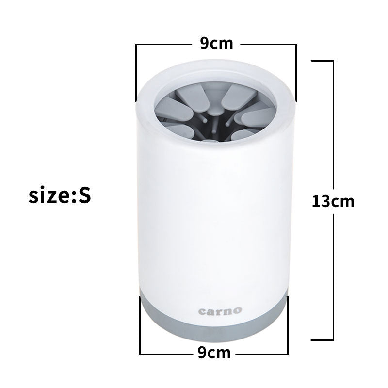 Portable Pet Paw Cleaner Cup – Gentle Silicone Bristles for Mess-Free Cleaning