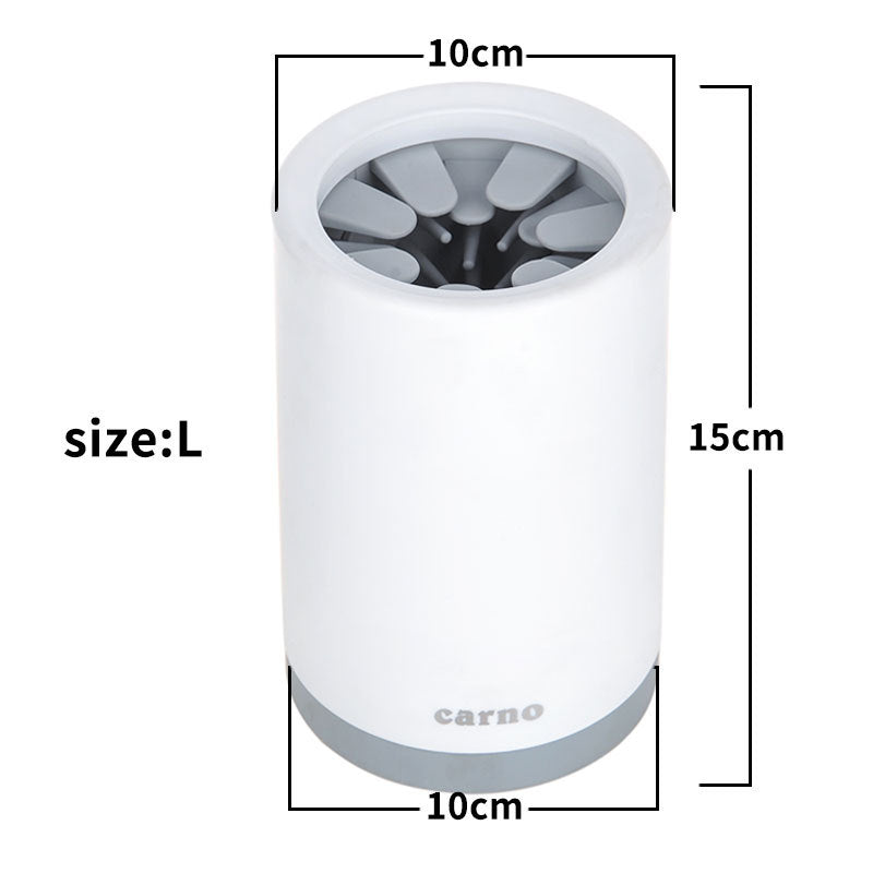 Portable Pet Paw Cleaner Cup – Gentle Silicone Bristles for Mess-Free Cleaning