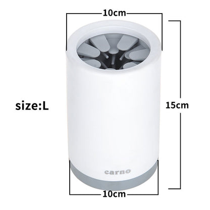 Portable Pet Paw Cleaner Cup – Gentle Silicone Bristles for Mess-Free Cleaning