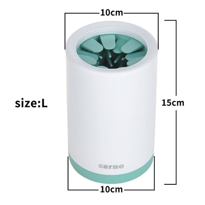 Portable Pet Paw Cleaner Cup – Gentle Silicone Bristles for Mess-Free Cleaning