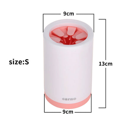 Portable Pet Paw Cleaner Cup – Gentle Silicone Bristles for Mess-Free Cleaning