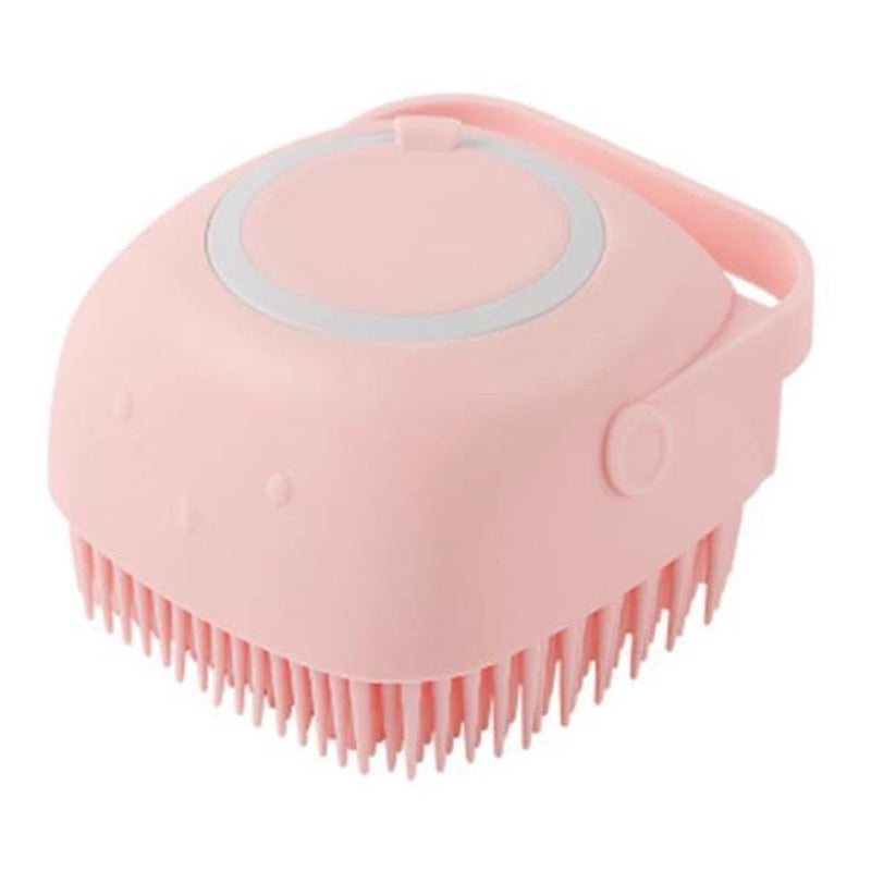 Silicone Dog Bath & Massage Glove – Pet Grooming Brush with Shampoo Dispenser for Dogs & Cats, Easy Cleaning Tool