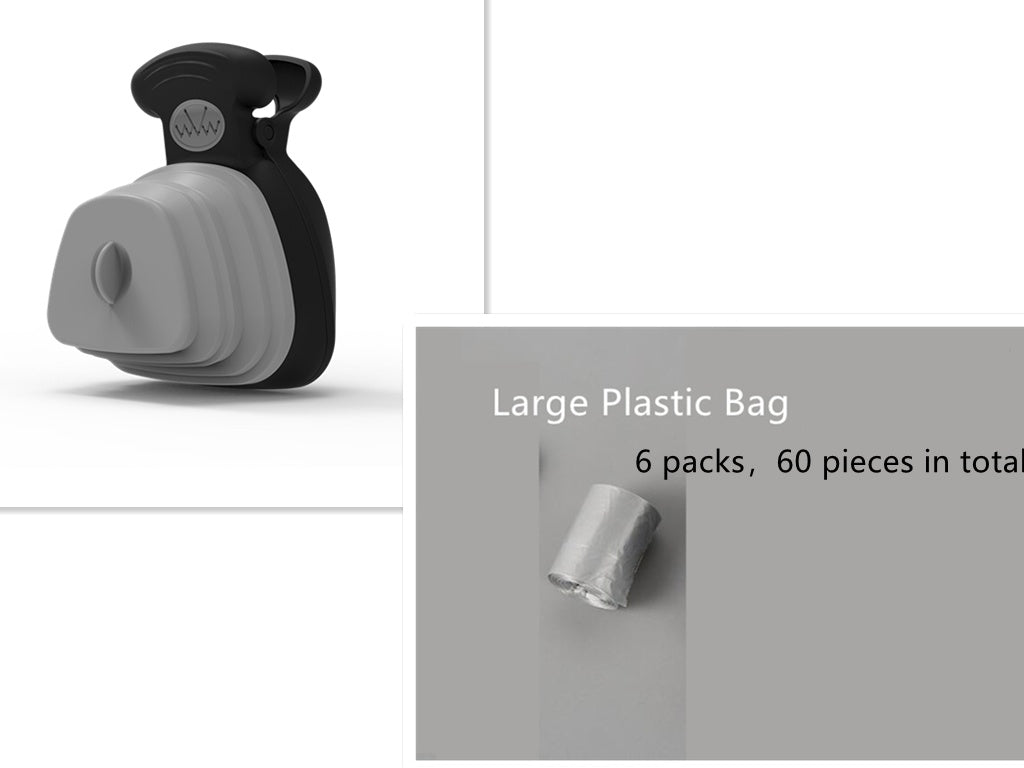 Foldable Pet Poop Scoop and bag dispenser