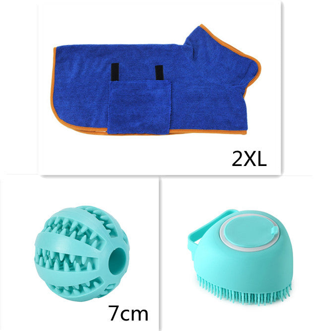 Silicone Dog Bath & Massage Glove – Pet Grooming Brush with Shampoo Dispenser for Dogs & Cats, Easy Cleaning Tool