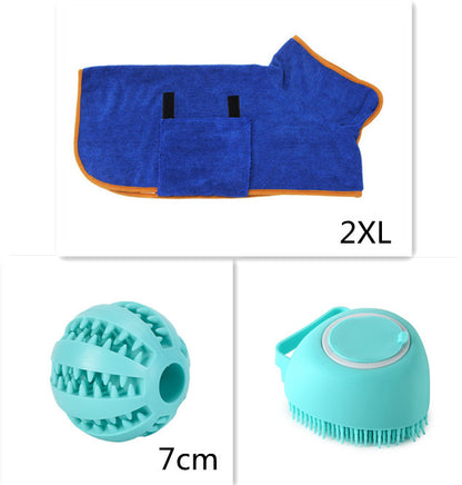 Silicone Dog Bath & Massage Glove – Pet Grooming Brush with Shampoo Dispenser for Dogs & Cats, Easy Cleaning Tool