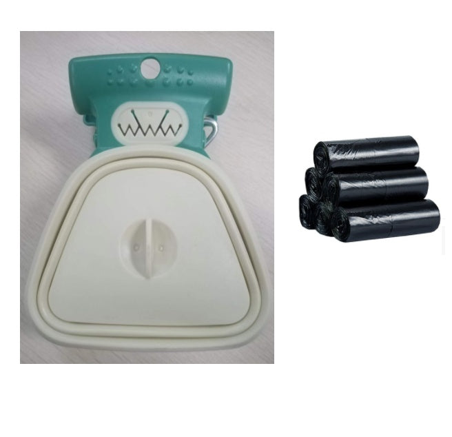 Foldable Pet Poop Scoop and bag dispenser