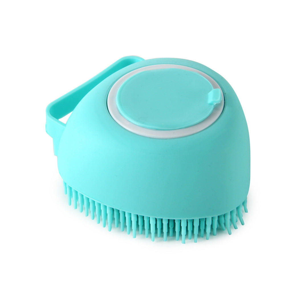 Silicone Dog Bath & Massage Glove – Pet Grooming Brush with Shampoo Dispenser for Dogs & Cats, Easy Cleaning Tool