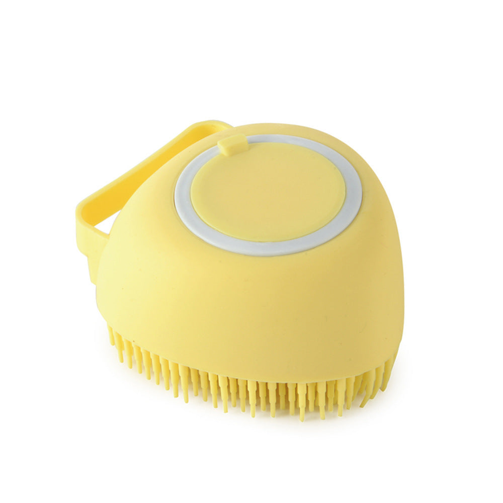 Silicone Dog Bath & Massage Glove – Pet Grooming Brush with Shampoo Dispenser for Dogs & Cats, Easy Cleaning Tool