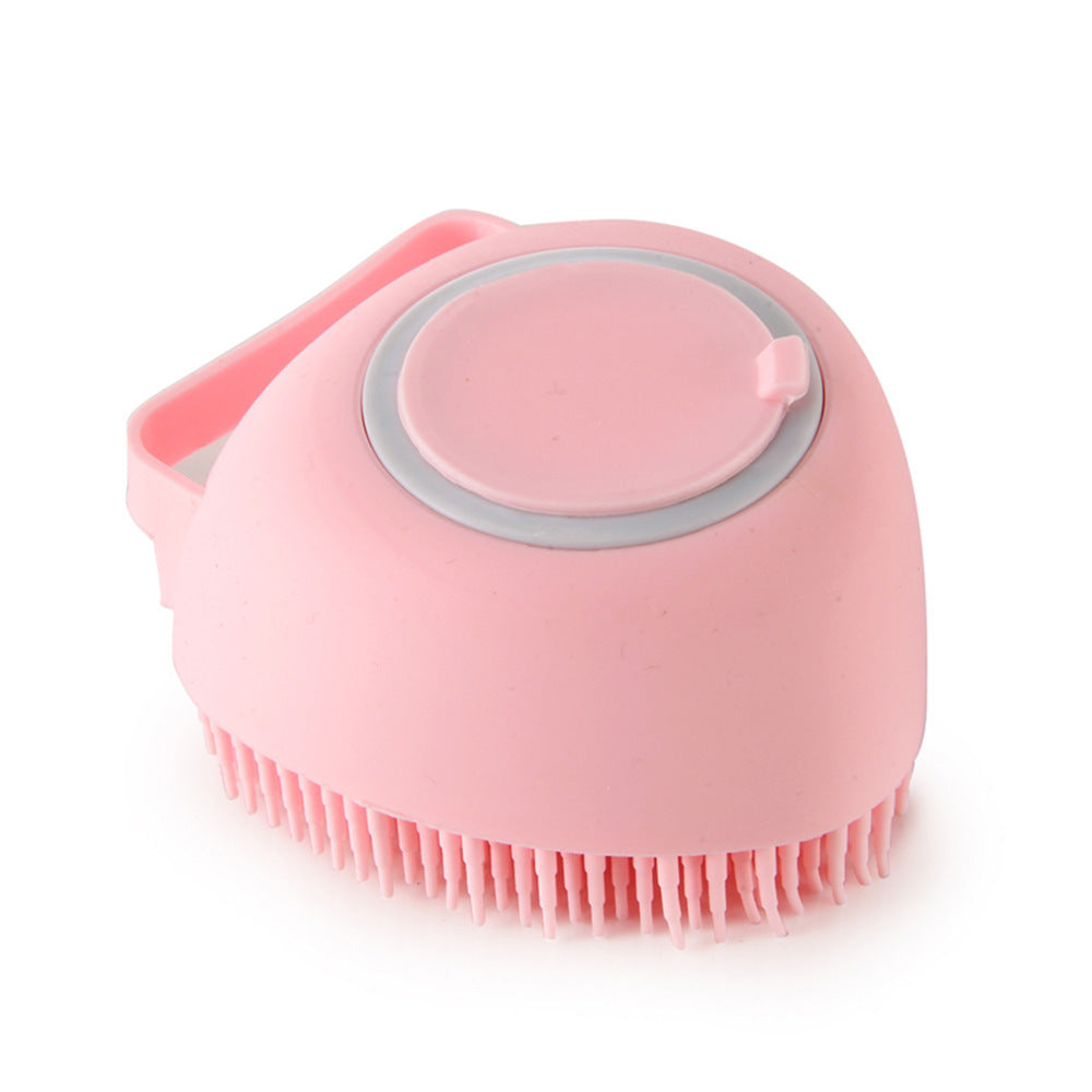 Silicone Dog Bath & Massage Glove – Pet Grooming Brush with Shampoo Dispenser for Dogs & Cats, Easy Cleaning Tool