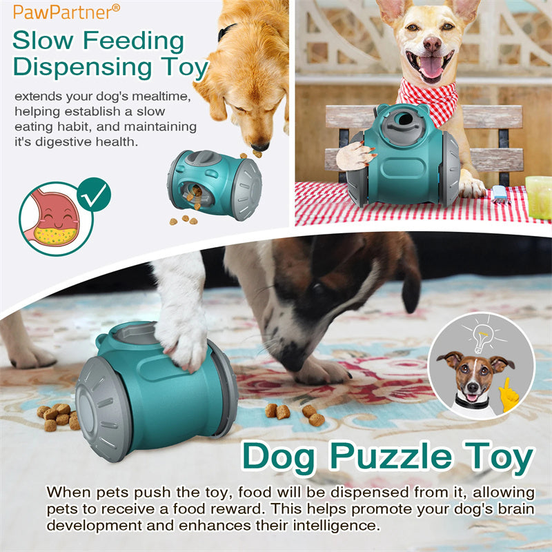 Interactive Pet Tumbler Feeder – Slow Feeder Puzzle Toy for Dogs & Cats, Boosts IQ & Slows Eating