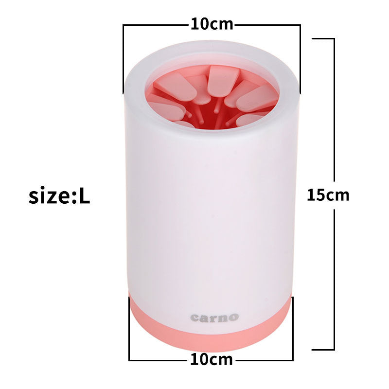 Portable Pet Paw Cleaner Cup – Gentle Silicone Bristles for Mess-Free Cleaning