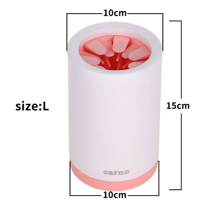 Portable Pet Paw Cleaner Cup – Gentle Silicone Bristles for Mess-Free Cleaning