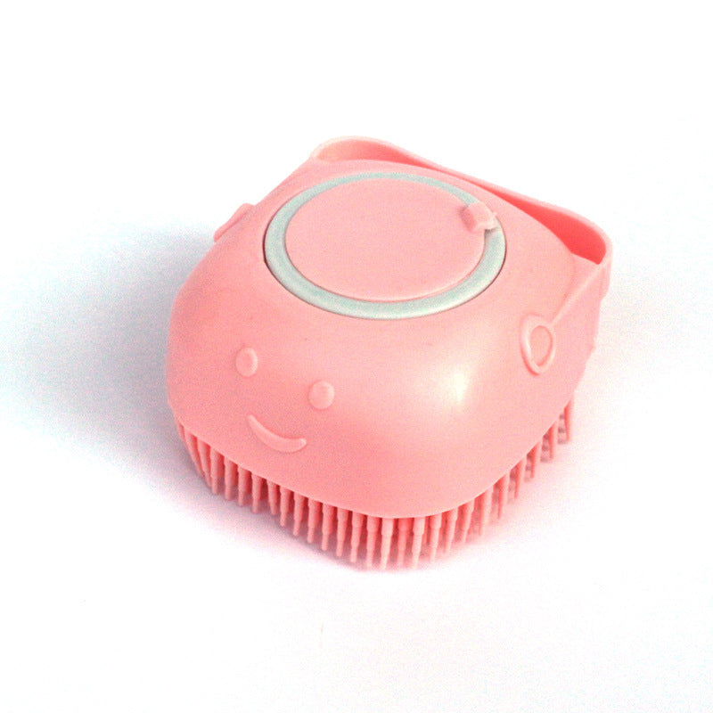 Silicone Dog Bath & Massage Glove – Pet Grooming Brush with Shampoo Dispenser for Dogs & Cats, Easy Cleaning Tool
