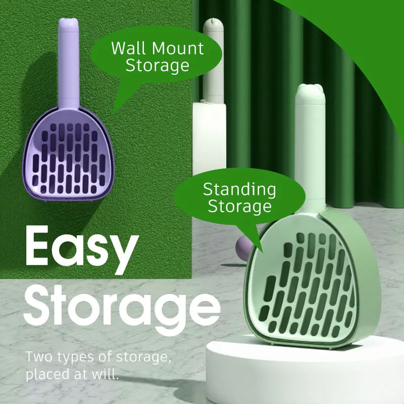 No - Mess Cat Litter Scoop with Built-In Holder