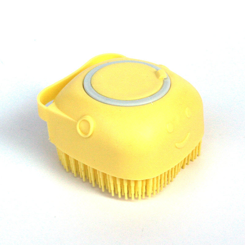 Silicone Dog Bath & Massage Glove – Pet Grooming Brush with Shampoo Dispenser for Dogs & Cats, Easy Cleaning Tool