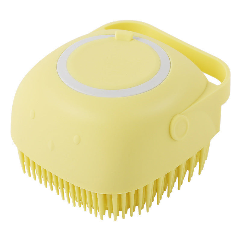 Silicone Dog Bath & Massage Glove – Pet Grooming Brush with Shampoo Dispenser for Dogs & Cats, Easy Cleaning Tool