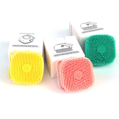 Silicone Dog Bath & Massage Glove – Pet Grooming Brush with Shampoo Dispenser for Dogs & Cats, Easy Cleaning Tool