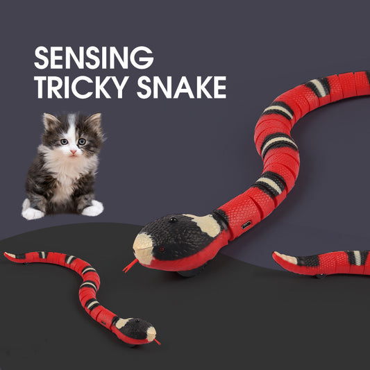 Smart Sensing Snake Cat Toy – CE Certified | USB Rechargeable