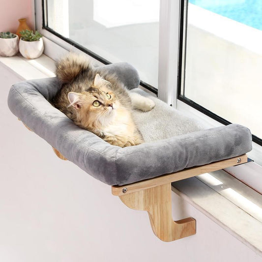 Cozy Window Cat Hammock Bed  | Elevated Sun Lounger for Cats