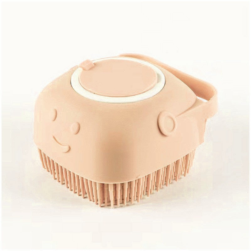 Silicone Dog Bath & Massage Glove – Pet Grooming Brush with Shampoo Dispenser for Dogs & Cats, Easy Cleaning Tool