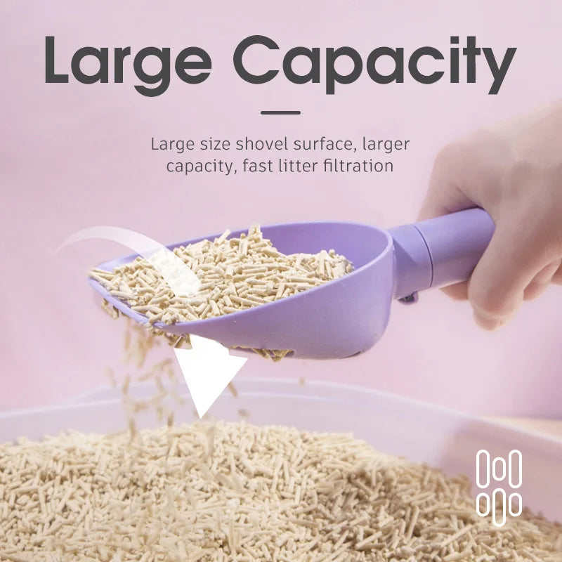 No - Mess Cat Litter Scoop with Built-In Holder