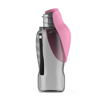 Portable Pet Water Bottle -800ml/leakproof with foldable bowl