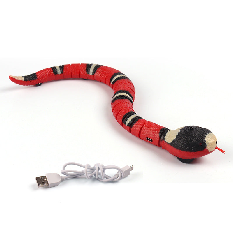 Smart Sensing Snake Cat Toy – CE Certified | USB Rechargeable