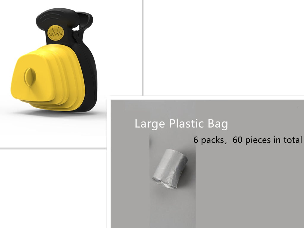 Foldable Pet Poop Scoop and bag dispenser